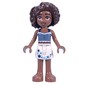 Aliya - White/Dark Blue Top, White Skirt
