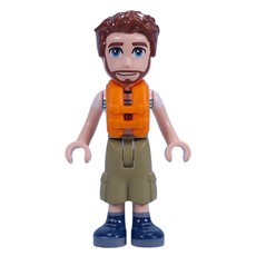 Jonathan - Adventure Camp, Olive Green Pants, Life Vest (fig-015036)