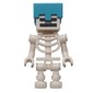 Skeleton, Square Skull, Medium Azure Helmet (78132 Torso)