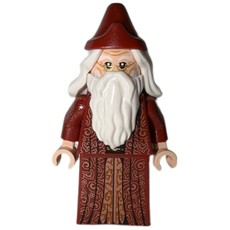 Albus Dumbledore, Dark Red Robe with Skirt, Plain Hat (fig-015120)