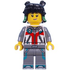 Mei, White and Flat Silver Suit (fig-015139)