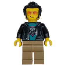 Man, Black Jacket, Dark Tan Legs, Sunglasses (fig-015220)
