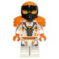 Cole, White Robes, Orange Wraps, Shoulder Armor
