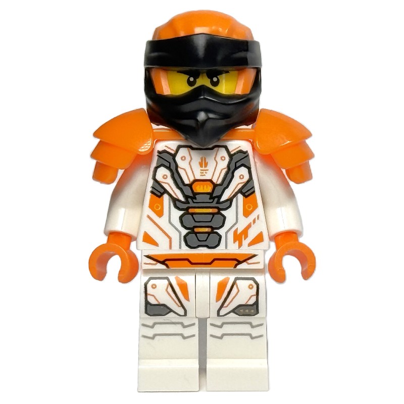 LEGO Set fig-015228 Cole, White Robes, Orange Wraps, Shoulder