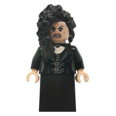 Bellatrix Lestrange, Black Dress with Buckles, Plain Skirt (fig-015233)