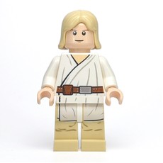 Luke Skywalker, White Robe, Straight Tan Hair, White Pupils, 3626cpr0635 (fig-015288)