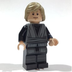 Luke Skywalker, Dark Bluish Gray Robes, Dark Tan Hair (fig-015305)