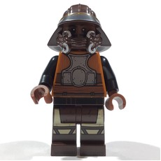 Lando Calrissian, Skiff Guard Disguise, Dark Brown Helmet and Legs (fig-015306)