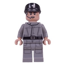 Imperial Crew, Light Bluish Gray Uniform, Black Cap, Open Mouth (fig-015311)