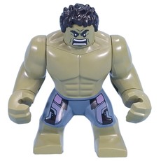 Hulk (Big Fig), Olive Green, Black Hair, Removable Head, Sand Blue Pants (fig-015389)