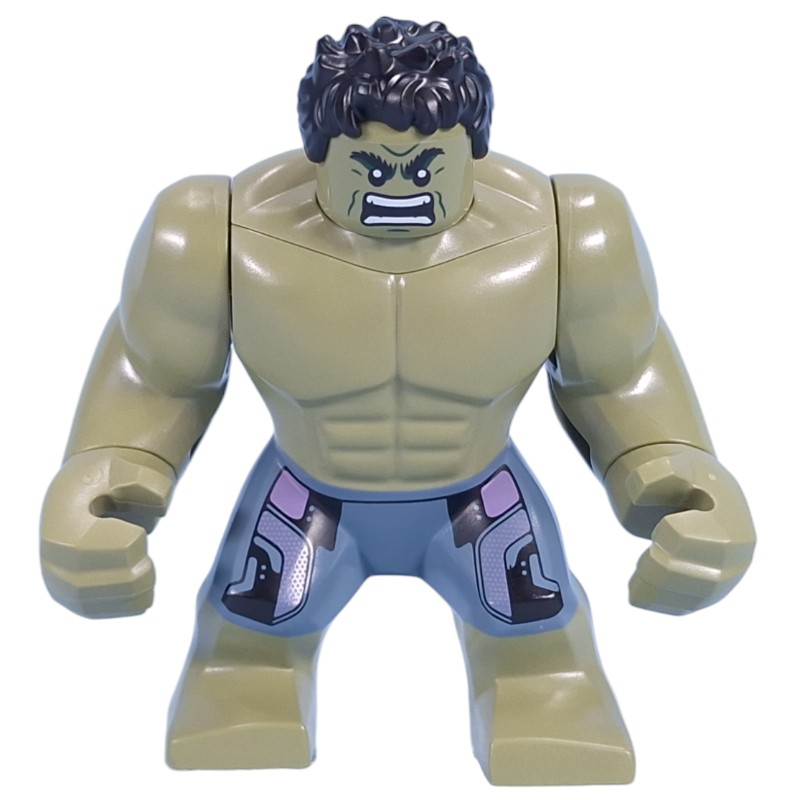 LEGO Set fig-015389 Hulk (Big Fig), Olive Green, Black Hair, Removable ...