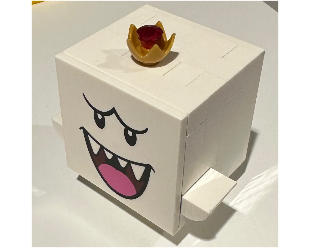LEGO Set fig-015437 King Boo - Dark Pink Tongue | Rebrickable - Build ...