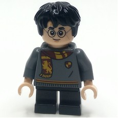 Harry Potter, Short Legs, Dark Bluish Grey Sweater, Scarf (fig-015488)