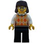 Tan Torso, Sweater, Black Legs, Reddish Brown Hair