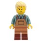Gardener, Sand Blue Torso, Medium Nougat Apron, Bright Light Yellow Hair