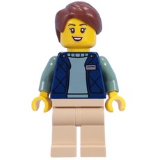 Guide, Dark Blue Torso, Tan Legs, Reddish Brown Hair (fig-015622)