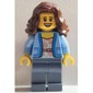 Passenger, Bright Light Blue Torso, Sand Blue Legs, Reddish Brown Hair