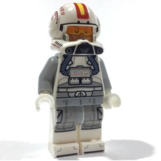 Clone Pilot, Open Helmet with Yellow and Red Markings, White Legs (fig-015726)