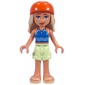 Sage - Blue Top, Yellowish Green Skirt, Helmet
