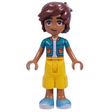 Leo - Dark Turquoise Jacket, Yellow Shorts (fig-015758)