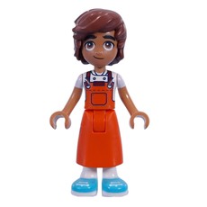 Leo - Reddish Orange Apron (fig-015772)