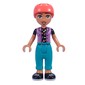Nova - Lavender Top, Dark Turquoise Pants, Helmet