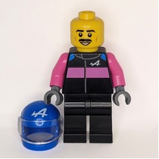 F1 Driver, Alpine, Black/Dark Pink Suit (fig-015940)