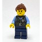 Police Officer Lucy Lawson - Black Torso, Dark Blue Legs, Reddish Brown Hair