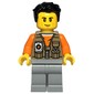 Explorer, Dark Tan Jacket, Light Bluish Grey Legs