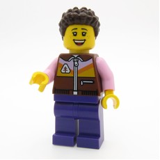 Camper, Dark Brown/Bright Pink Torso, Dark Purple Legs (fig-015985)