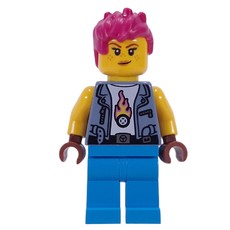 Mech Max, Sand Blue Jacket, Dark Azure Legs, Magenta Hair (fig-015993)