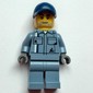 Scrapyard Worker, Sand Blue Overall, Dark Blue Cap