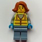 Scrapyard Worker, Vibrant Yellow Vest, Sand Blue Legs
