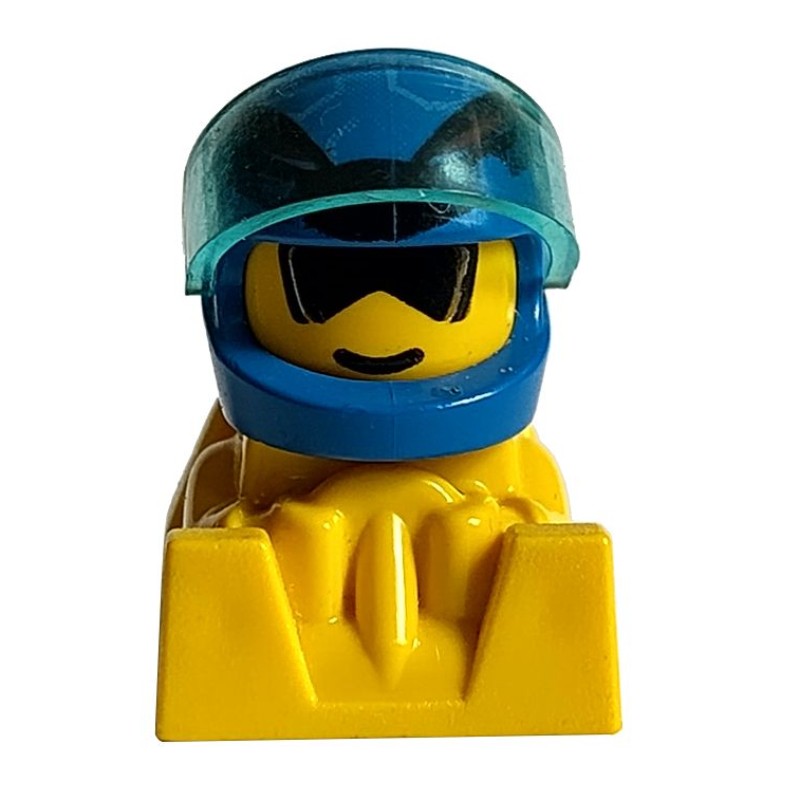 LEGO Set fig-016054 Off Road Racer - Blue Helmet, Yellow Body ...