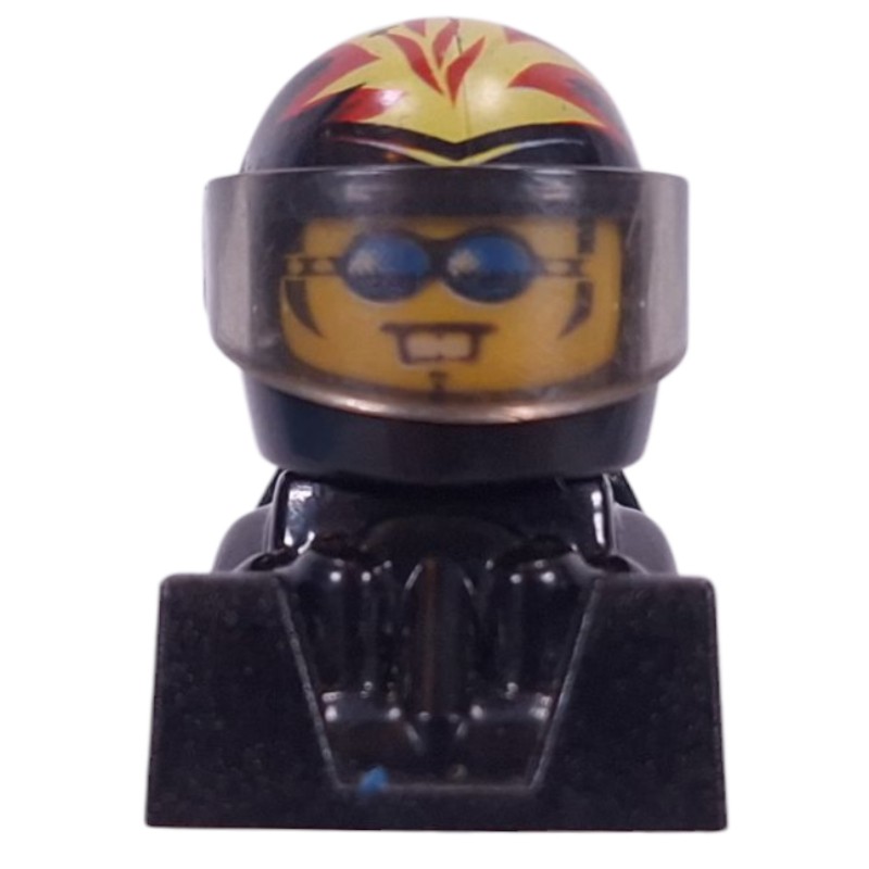 LEGO Set fig-016057 Stunt Racer, Black Helmet and Body | Rebrickable ...