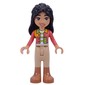 Liann - Coral Jacket, Tan Pants