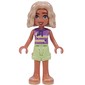 Nova, Lavender Top, Yellowish Green Skirt