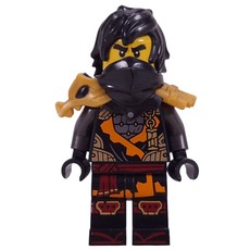 Cole, Black Shoulder Armor and Mask, Hair (fig-016324)