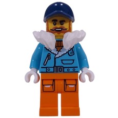 Arctic Explorer, Captain Nautilus, Medium Azure Jacket, Orange Legs, White Fur Neckwear, Dark Blue Cap (fig-016363)