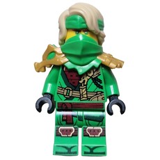 Lloyd, Bright Green Shoulder Armor and Mask, Hair (fig-016378)