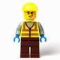 Mechanic, Vibrant Yellow Safety Vest and Helmet