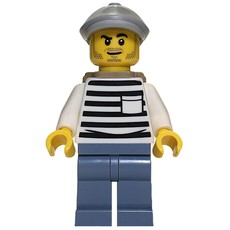 Criminal, White Torso, Sand Blue Legs, Light Bluish Gray Hat (fig-016447)