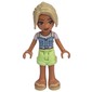 Sara - Bright Light Blue Top, Yellowish Green Shorts