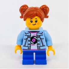 Kid, Bright Light Blue Torso, Blue Legs, Dark Orange Hair (fig-016580)