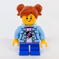 Kid, Bright Light Blue Torso, Blue Legs, Dark Orange Hair