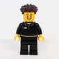 Store Employee, Black Suit, Dark Brown Hair