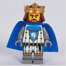 King, Armor with White Tunic, Crown (fig-016597)
