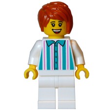 Gelato Seller, White Torso, White Legs, Dark Orange Hair (fig-016702)