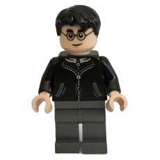 Harry Potter, Black Coat, Long Dark Bluish Grey Legs (fig-016799)