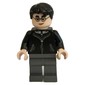 Harry Potter, Black Coat, Long Dark Bluish Grey Legs